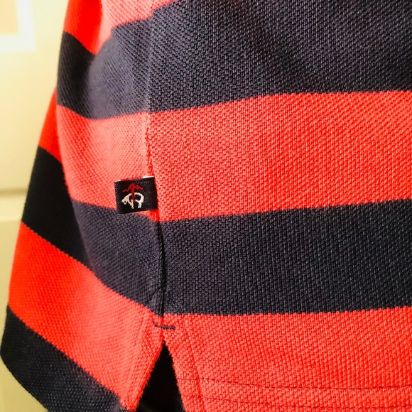 Boys Brooks Brothers Fleece Striped Polo Shirt L - Picture 3 of 4